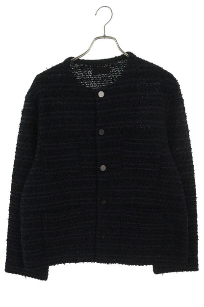 Coohem Collarless Cotton Nylon Blouson Black Size XL