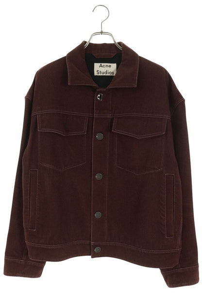 ACNE STUDIOS Cotton Twill Jacket Brown Size M