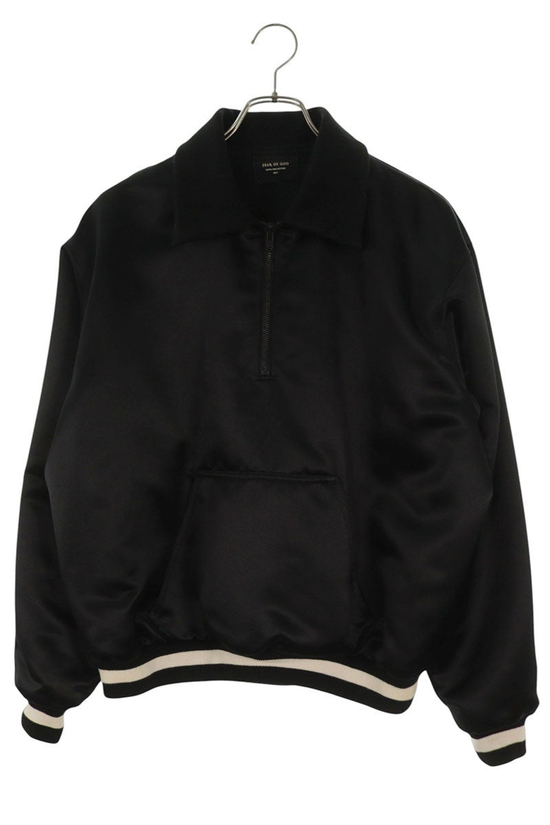 FEAR OF GOD Fifth Collection Back Logo Half Zip Satin Size S