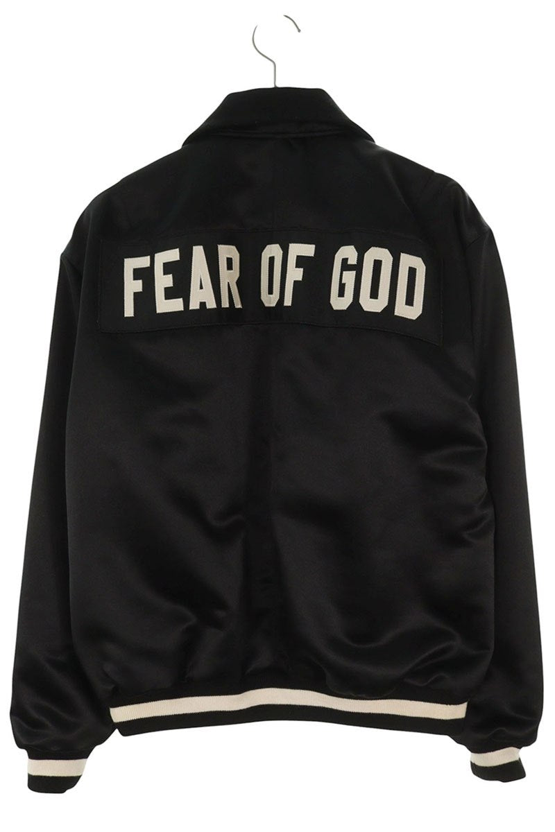 FEAR OF GOD Fifth Collection Back Logo Half Zip Satin Size S