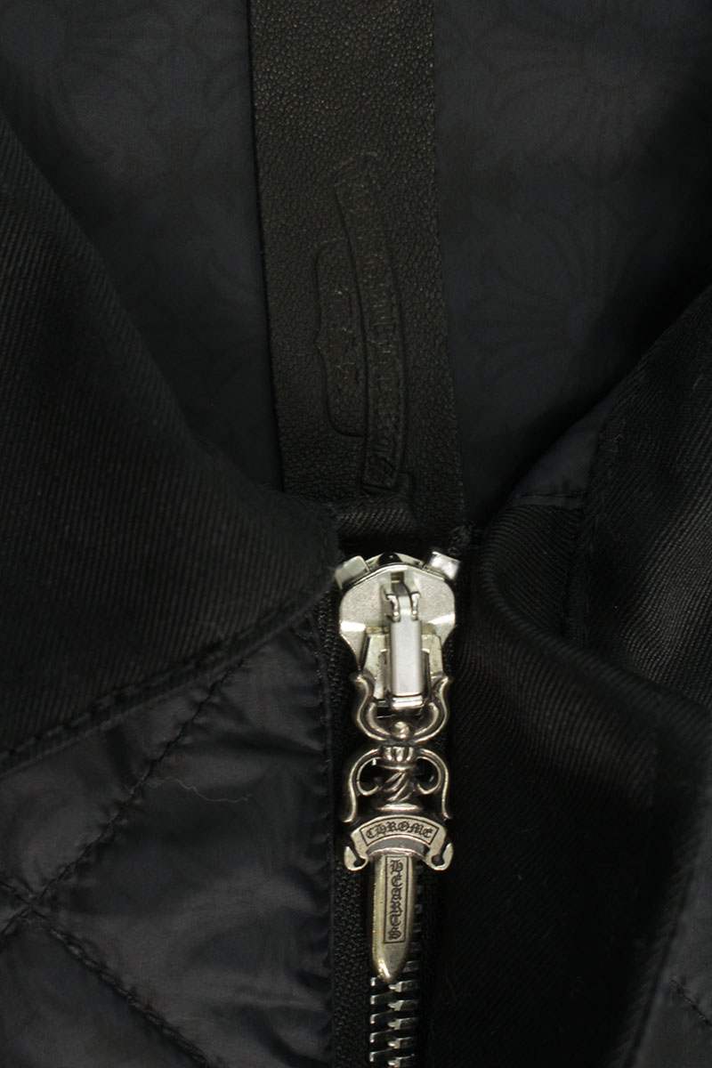 Chrome Hearts P SHIRT M Chomper Patch Quilted Blouson Size L
