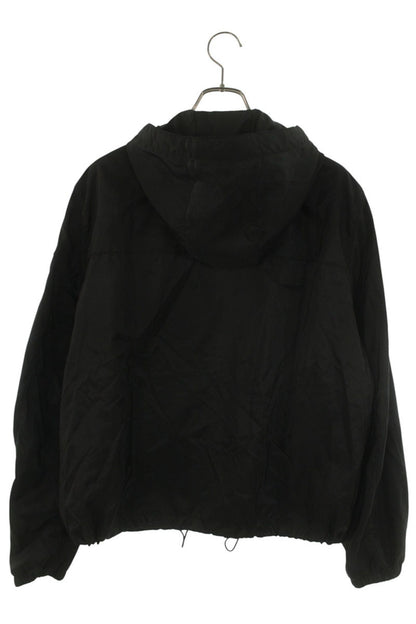 PRADA Triangle Nylon Hooded Zip Blouson Black Size XXL