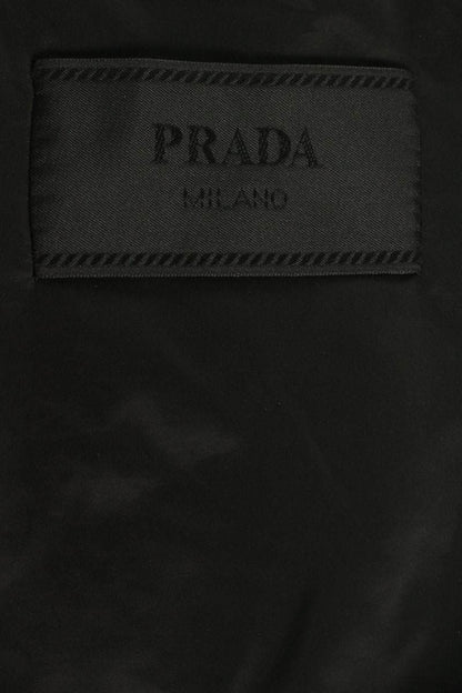 PRADA Triangle Nylon Hooded Zip Blouson Black Size XXL