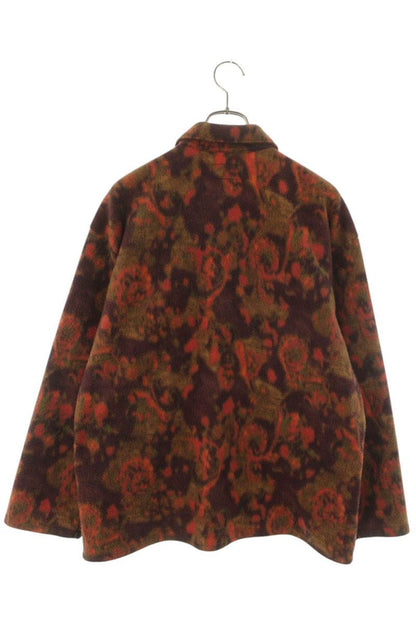 SUPREME 21AW Paisley Fleece Shirt Red Size S