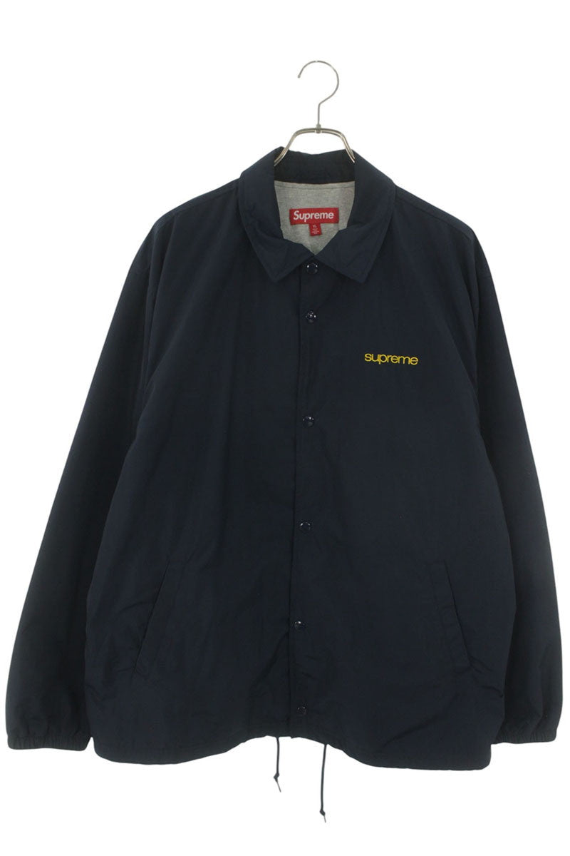 SUPREME 23AW Nyc Back Logo Coaches Jacket Navy Size XL