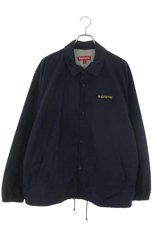 SUPREME 23AW Nyc Back Logo Coaches Jacket Navy Size XL