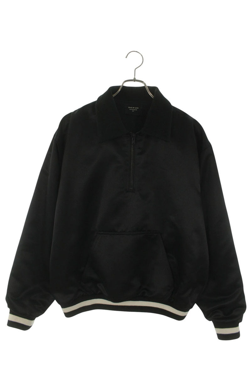 FEAR OF GOD Fifth Collection Back Logo Half Zip Satin Size M