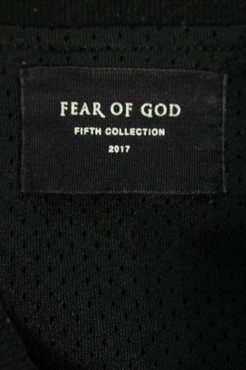 FEAR OF GOD Fifth Collection Back Logo Half Zip Satin Size M