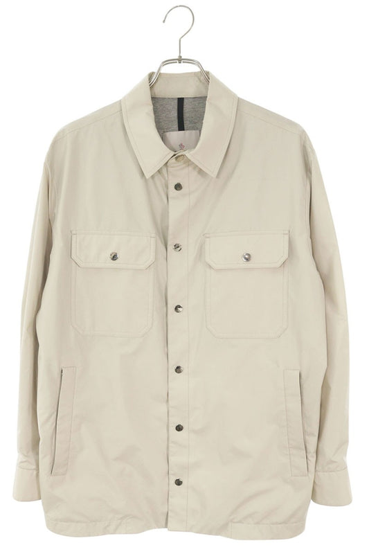 MONCLER PIZ Polyester Shirt Blouson Beige Size L