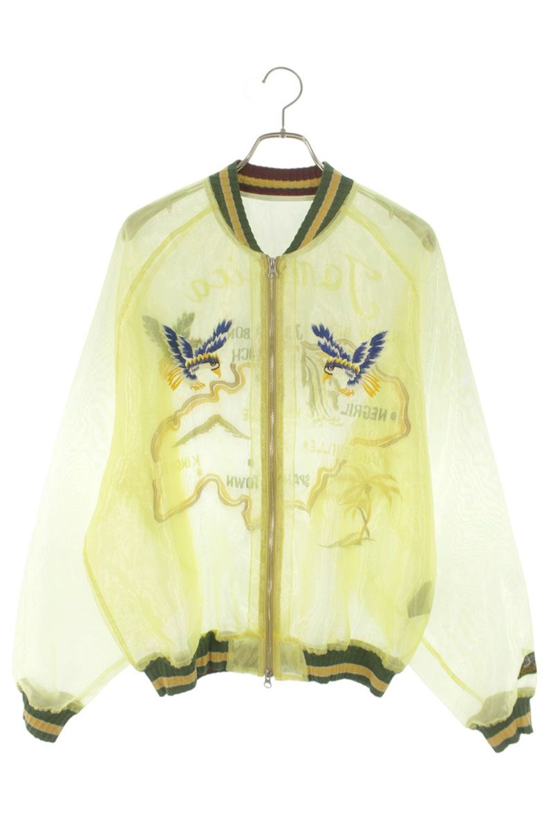 KAPITAL Sheer Pearl Mosquito Guard Souvenir Jacket Size XL