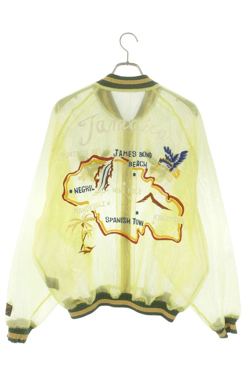 KAPITAL Sheer Pearl Mosquito Guard Souvenir Jacket Size XL