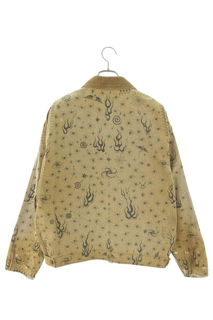 SAINT MICHAEL Dr. Woo All-Over Print Detroit Jacket Size M