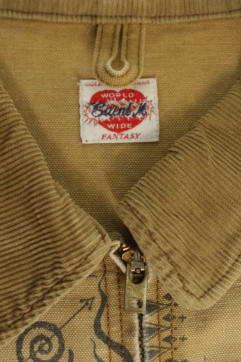 SAINT MICHAEL Dr. Woo All-Over Print Detroit Jacket Size M
