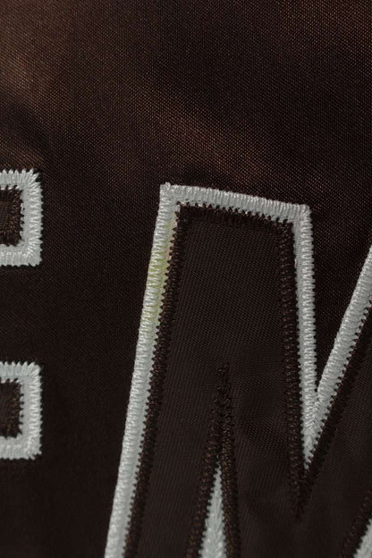 SUPREME 26SS x Champion Satin Varsity Jacket Brown Size M