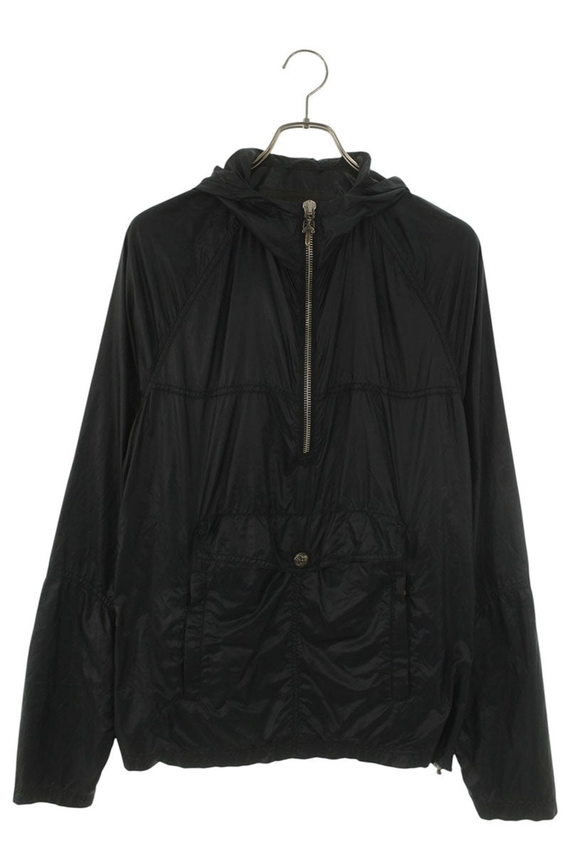 Chrome Hearts Cross Patch Nylon Anorak Black/Silver Size L