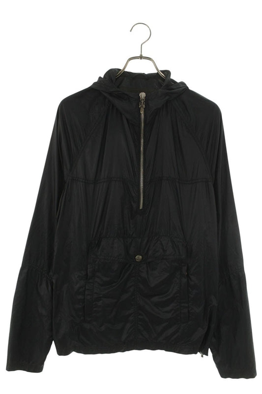 Chrome Hearts Cross Patch Nylon Anorak Black/Silver Size L