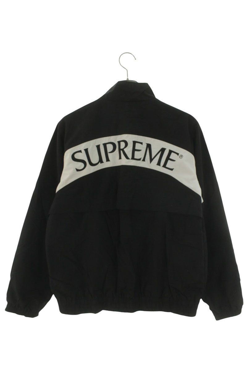 SUPREME 17AW Arc Track Jacket Back Logo Black/White Size M