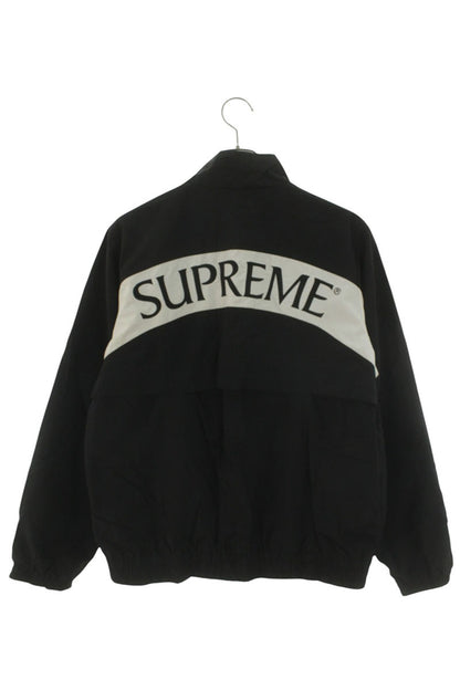 SUPREME 17AW Arc Track Jacket Back Logo Black/White Size M
