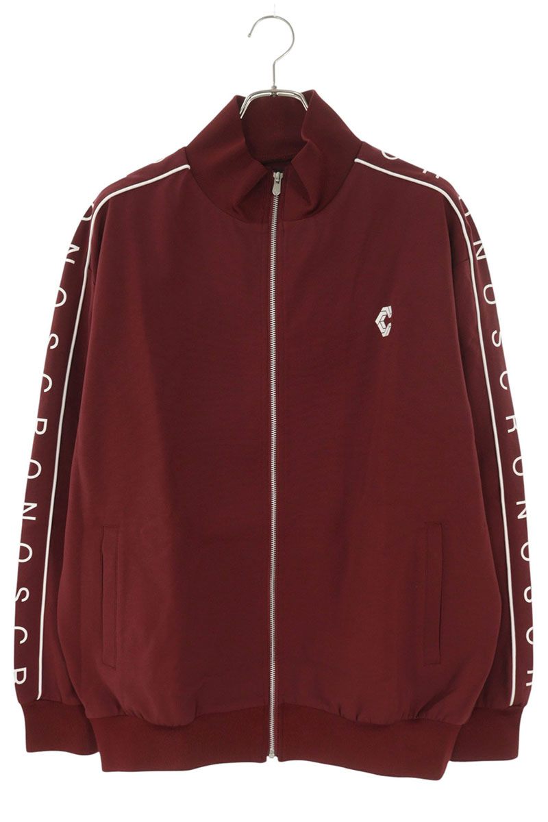 CRONOS Logo Track Jacket Bordeaux White Multi Size M
