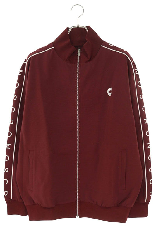 CRONOS Logo Track Jacket Bordeaux White Multi Size M