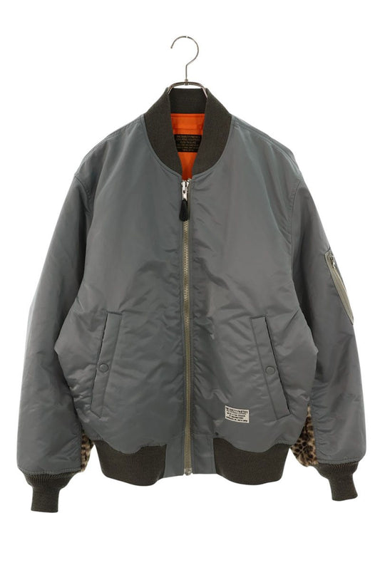 WACKO MARIA 24FW Leopard MA-1 Flight Jacket Gray Size XL
