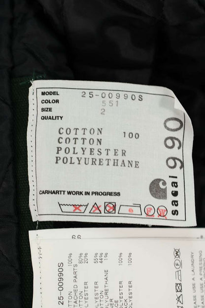 Carhartt x Sacai WIP Duck Jacket Green Size M