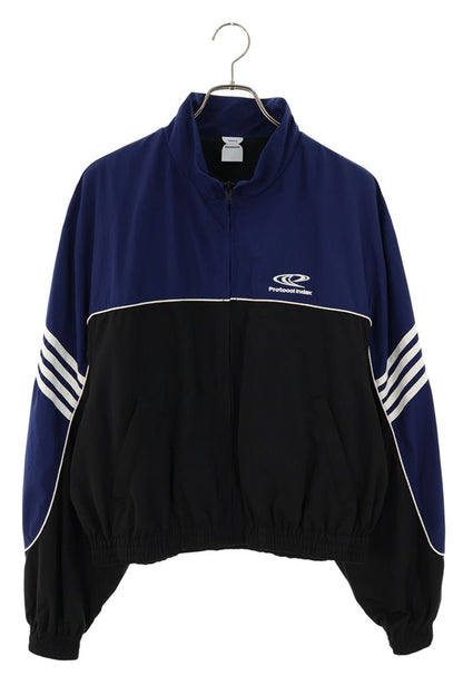 Protocol Index Logo Embroidered Bicolor Track Jacket Size L