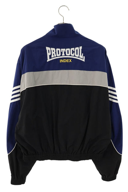 Protocol Index Logo Embroidered Bicolor Track Jacket Size L