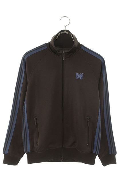 Needles Logo Embroidered Track Jacket Brown Blue Size XS