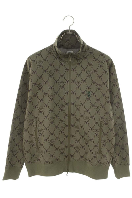 South2West8 Patterned Track Jacket Khaki Size S