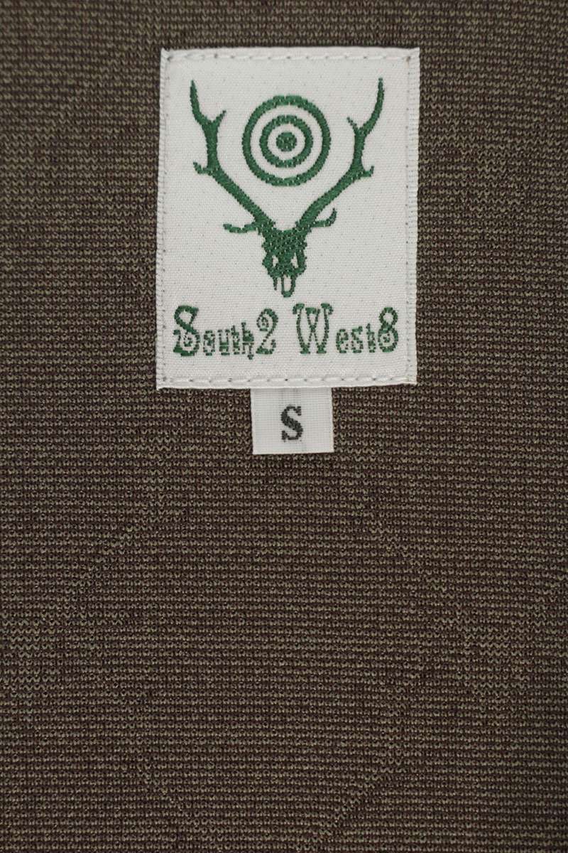 South2West8 Patterned Track Jacket Khaki Size S