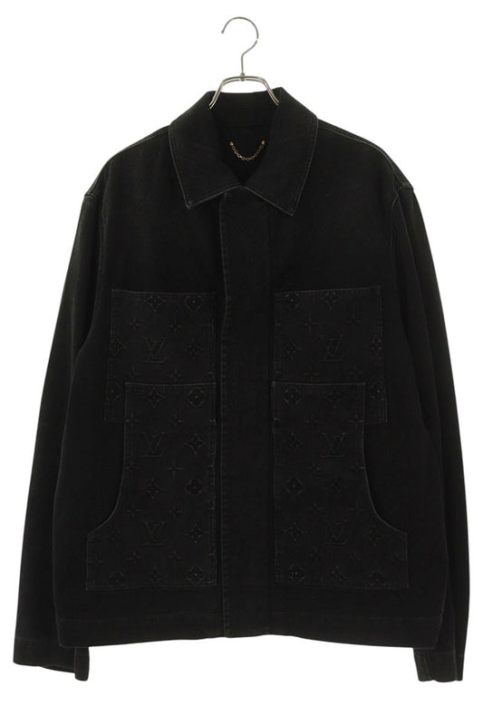 LOUISVUITTON 24AW Workwear Embossed Monogram Blouson Size L