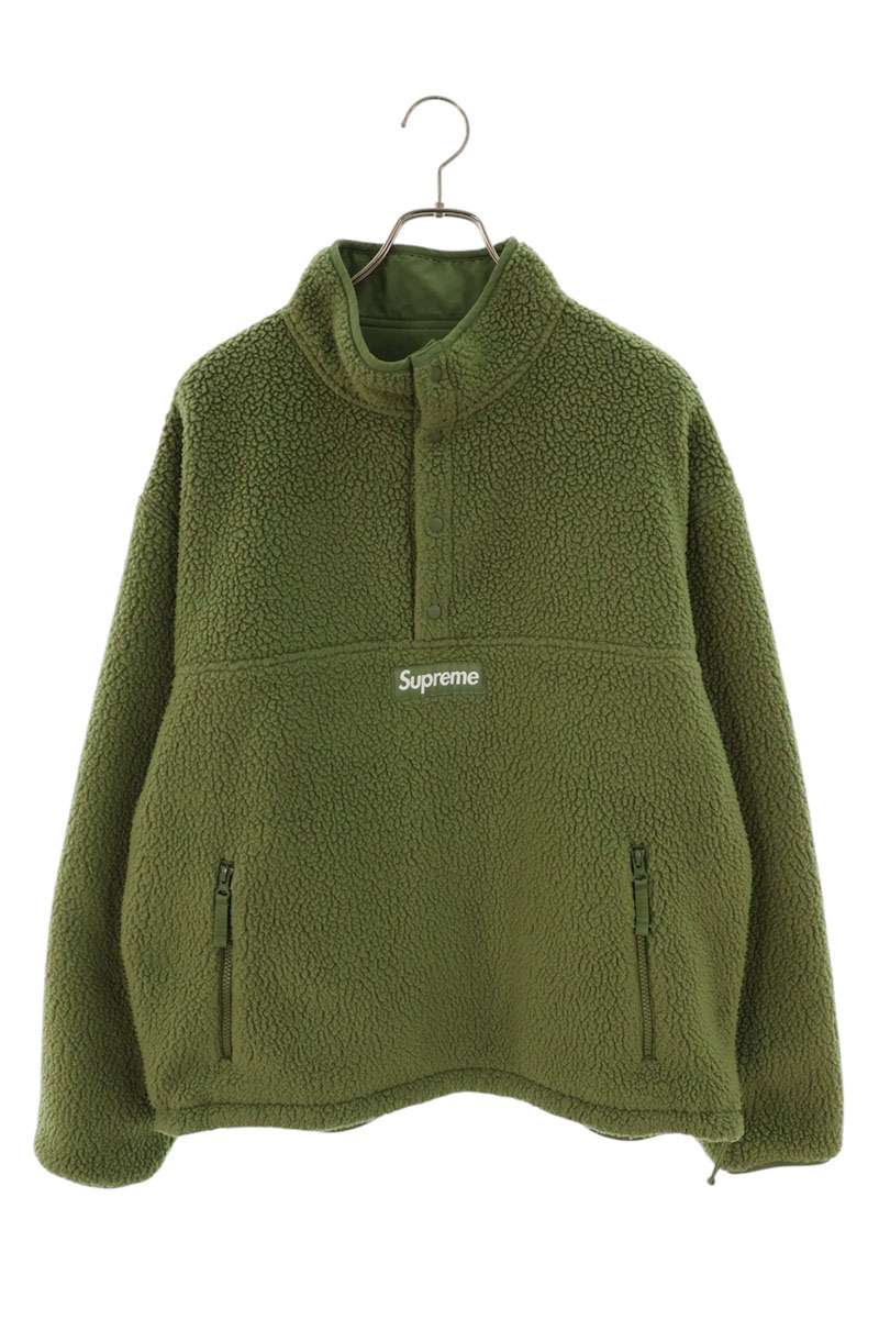 SUPREME Polartec Reversible Fleece Pullover Khaki Size L