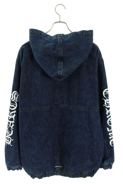 Chrome Hearts RUCKUS Half-Zip Denim Anorak Blue Size L