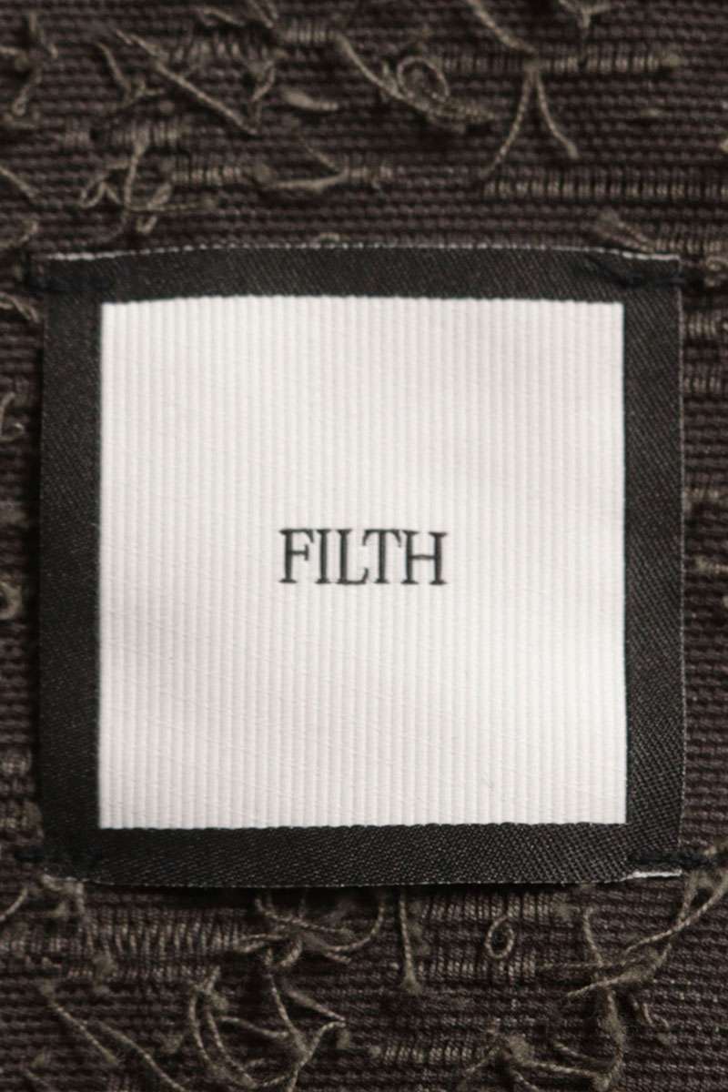 FILTH Flying Hair Workers Zip Jacket Gray Size M
