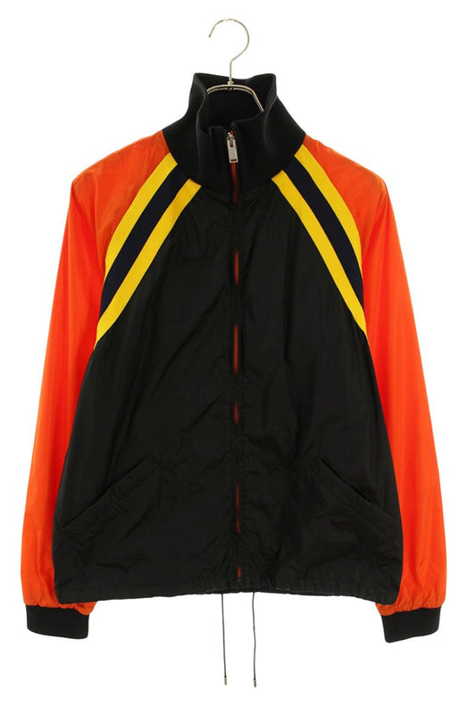 GUCCI Back Vintage Logo Nylon Jacket Black/Orange Size S