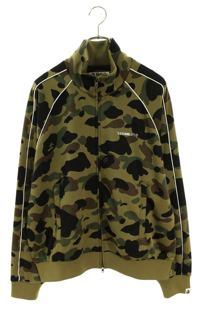 A BATHING APE Metal Logo Camo Track Jacket Multi Size L
