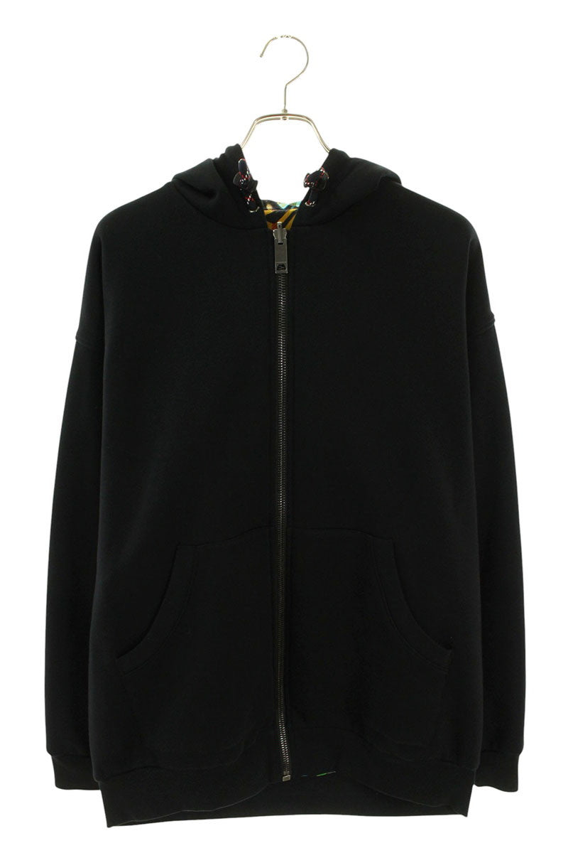 Burberry Patterned Nylon Reversible Zip Jacket Size S
