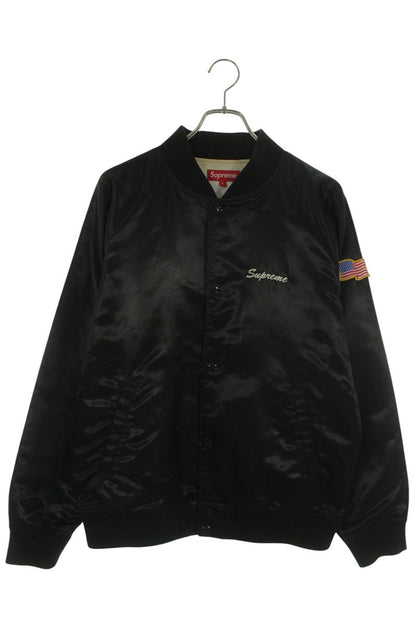 SUPREME 16SS Betty Boop Satin Club Jacket Black Size L