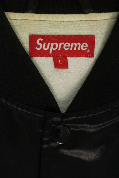 SUPREME 16SS Betty Boop Satin Club Jacket Black Size L