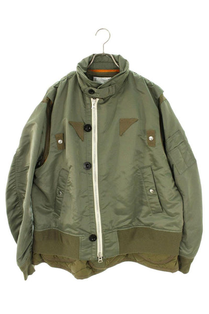 Sacai Nylon Twill Mix Blouson Green Size L