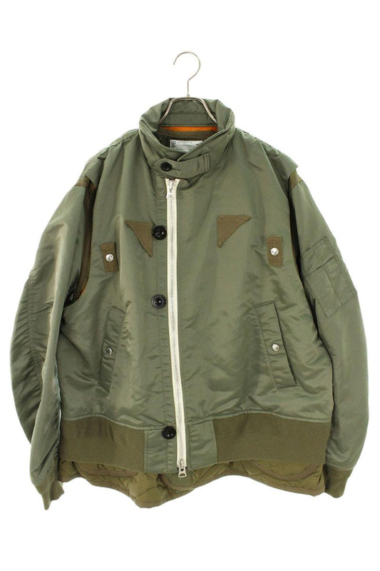 Sacai Nylon Twill Mix Blouson Green Size L