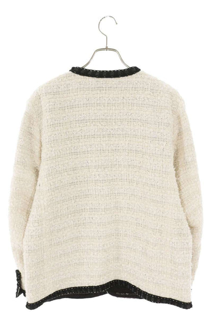READYMADE Heart Button Tweed Jacket White Size S