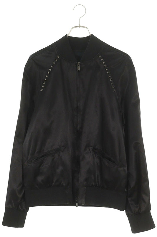 VALENTINO Rockstud Bomber Blouson Black Size S