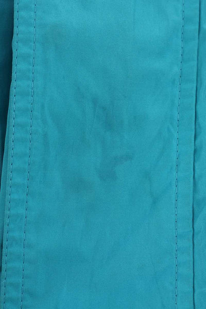 BALENCIAGA Logo Packable Zip-Up Blouson Blue Size XS