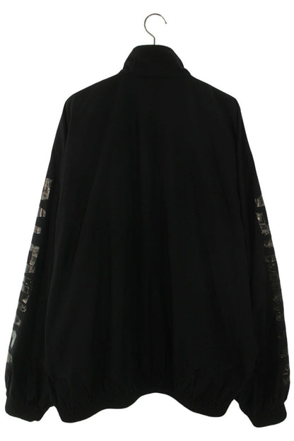 BALENCIAGA Cotton Nylon Sleeve Print Track Jacket Size L