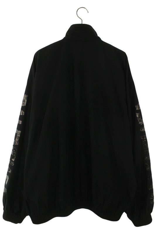 BALENCIAGA Cotton Nylon Sleeve Print Track Jacket Size L