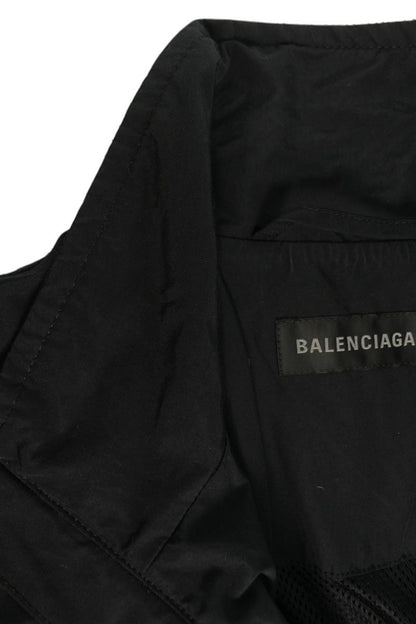 BALENCIAGA Cotton Nylon Sleeve Print Track Jacket Size L