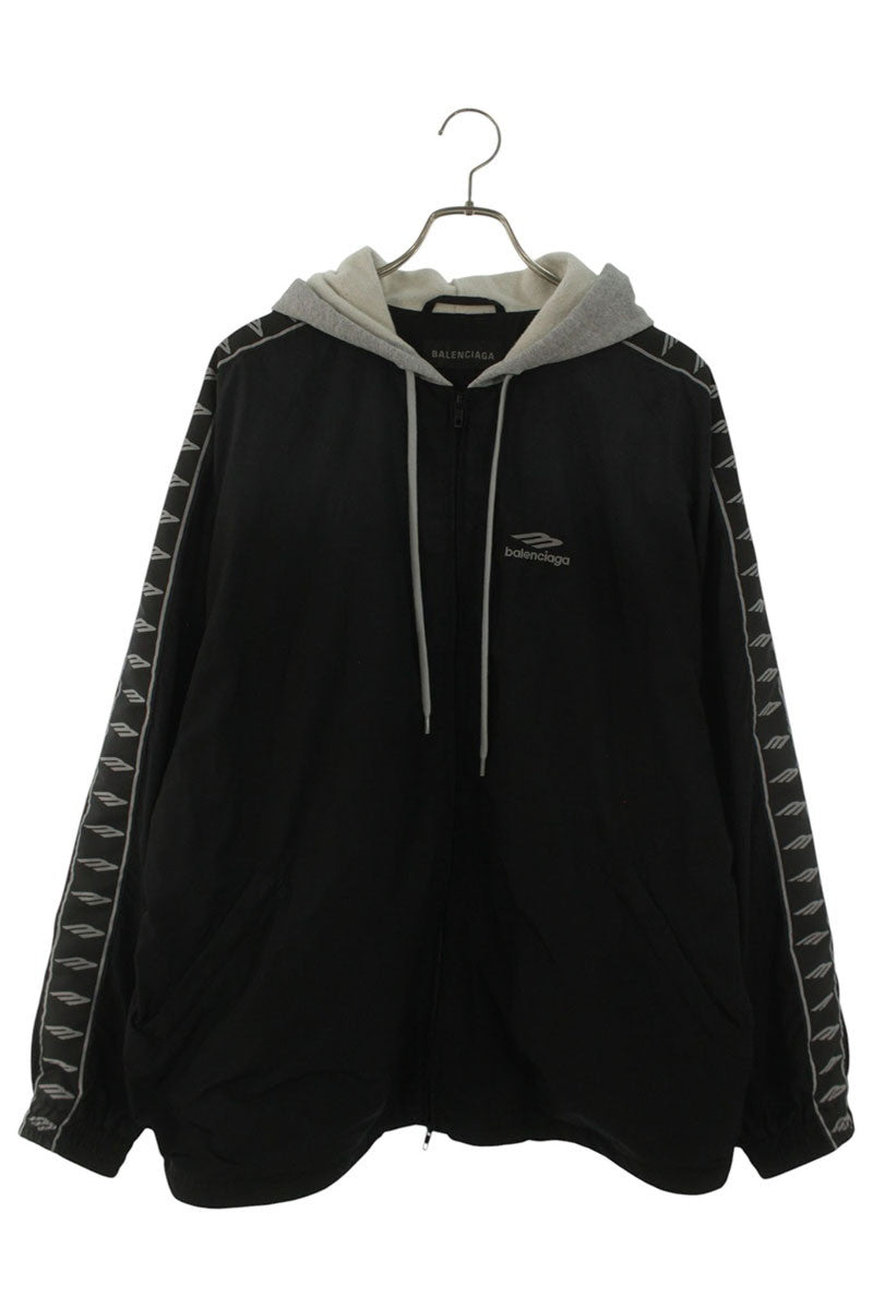 BALENCIAGA Cotton Nylon Stripe Tracksuit Jacket Size XS