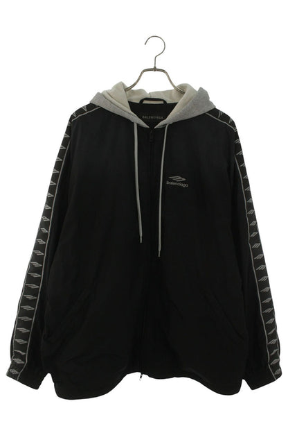 BALENCIAGA Cotton Nylon Stripe Tracksuit Jacket Size XS